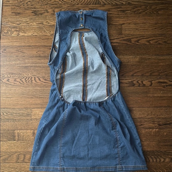 Fashion Nova Blue Denim Dress - Picture 6 of 6
